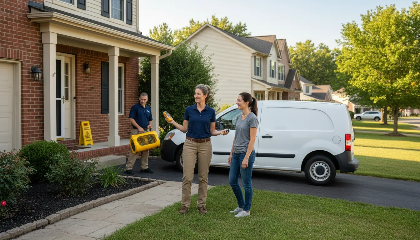 Water restoration image for Emergency Water Damage Restoration in Rhome, TX